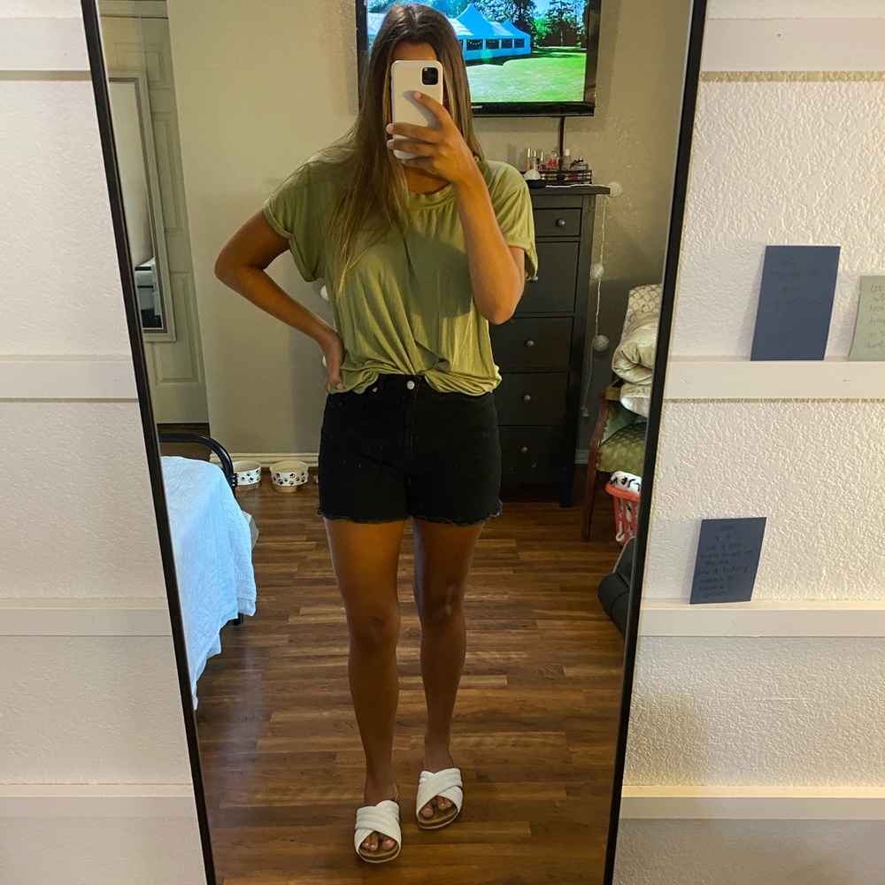 Green soft t-shirt/blouse